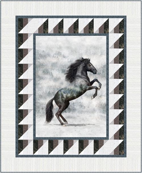 Incline & Rearing Stallion by 